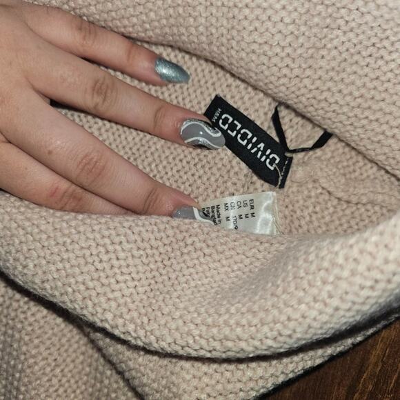 Blush Pink Turtleneck Sweater Divide Medium - Picture 2 of 3